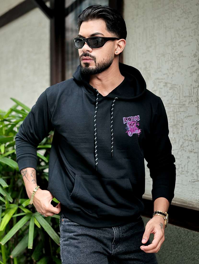 men printed long sleeve regular fit sweatshirt - 22238997 -  Standard Image - 1