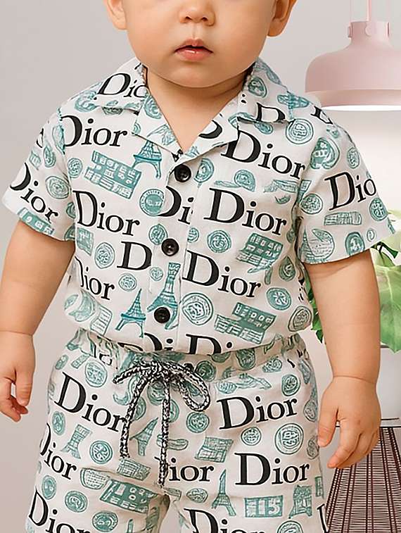 boys printed shirt and shorts co-ord set - 22239072 -  Standard Image - 1
