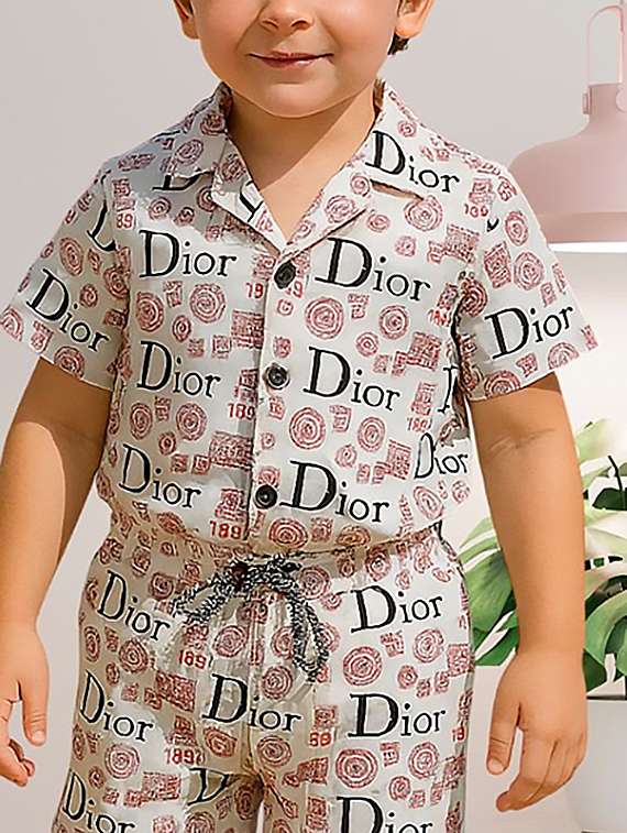 boys printed shirt and shorts co-ord set - 22239073 -  Standard Image - 1