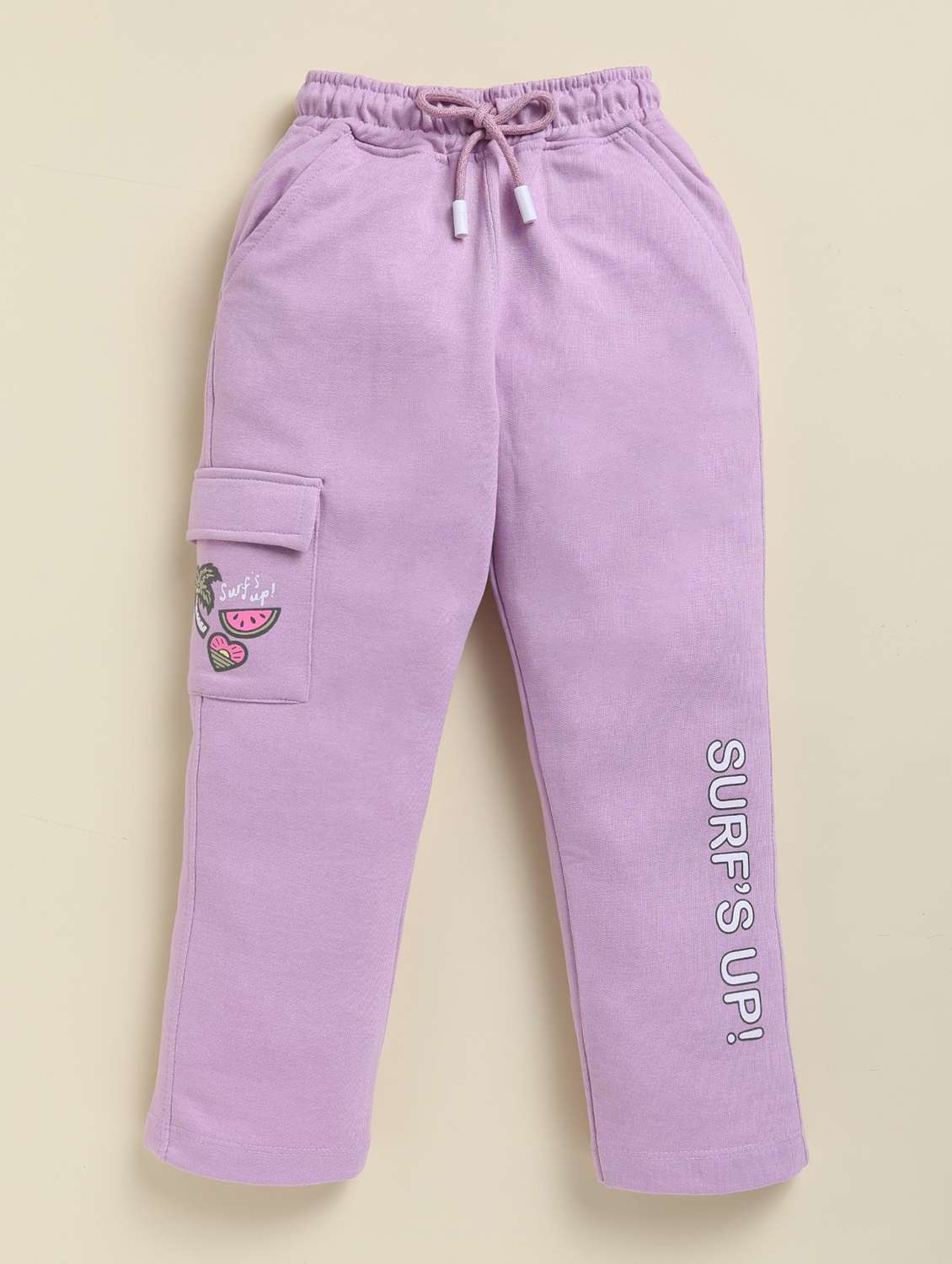 girls printed mid rise cargo - 22239083 -  Standard Image - 1