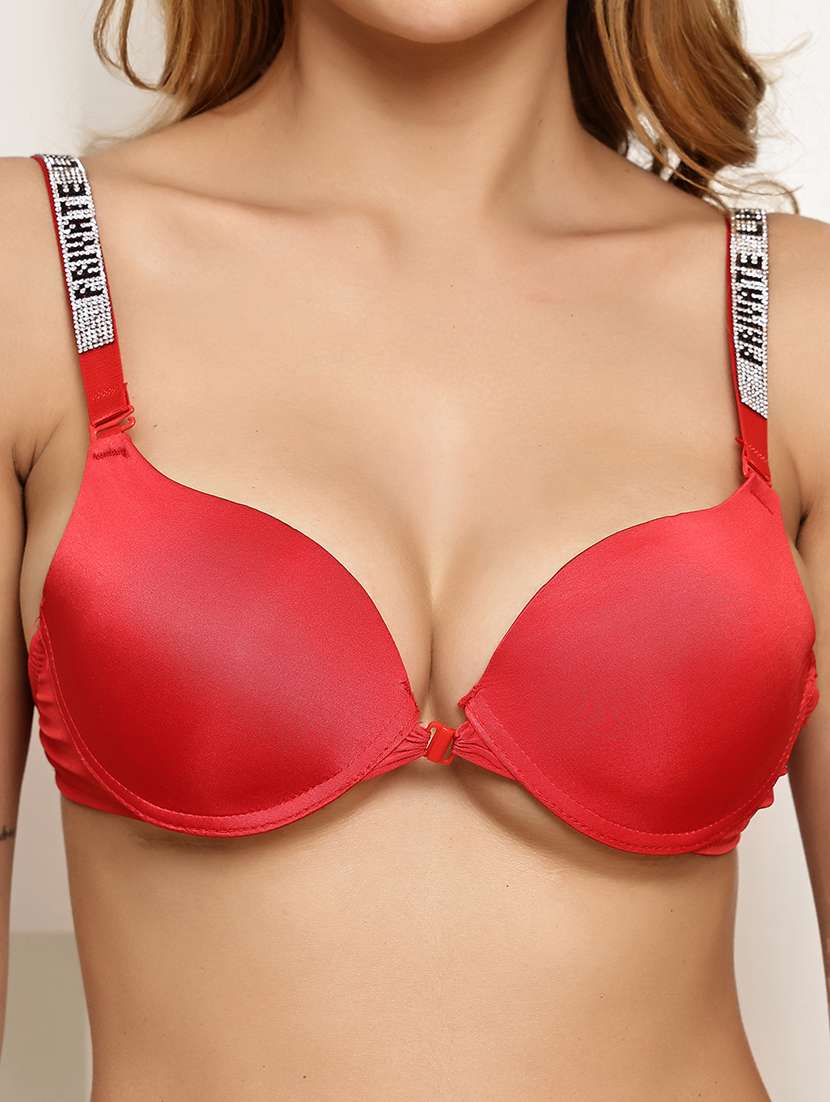 women solid underwired push up bra - 22239096 -  Standard Image - 4