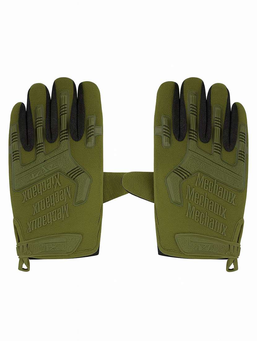 men solid full-finger tactical gloves - 22239106 -  Standard Image - 1