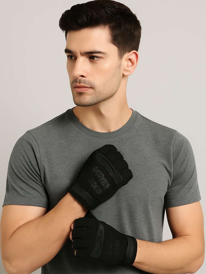 men pack of 2 hand protection with the half-finger gloves - 22239110 -  Standard Image - 1