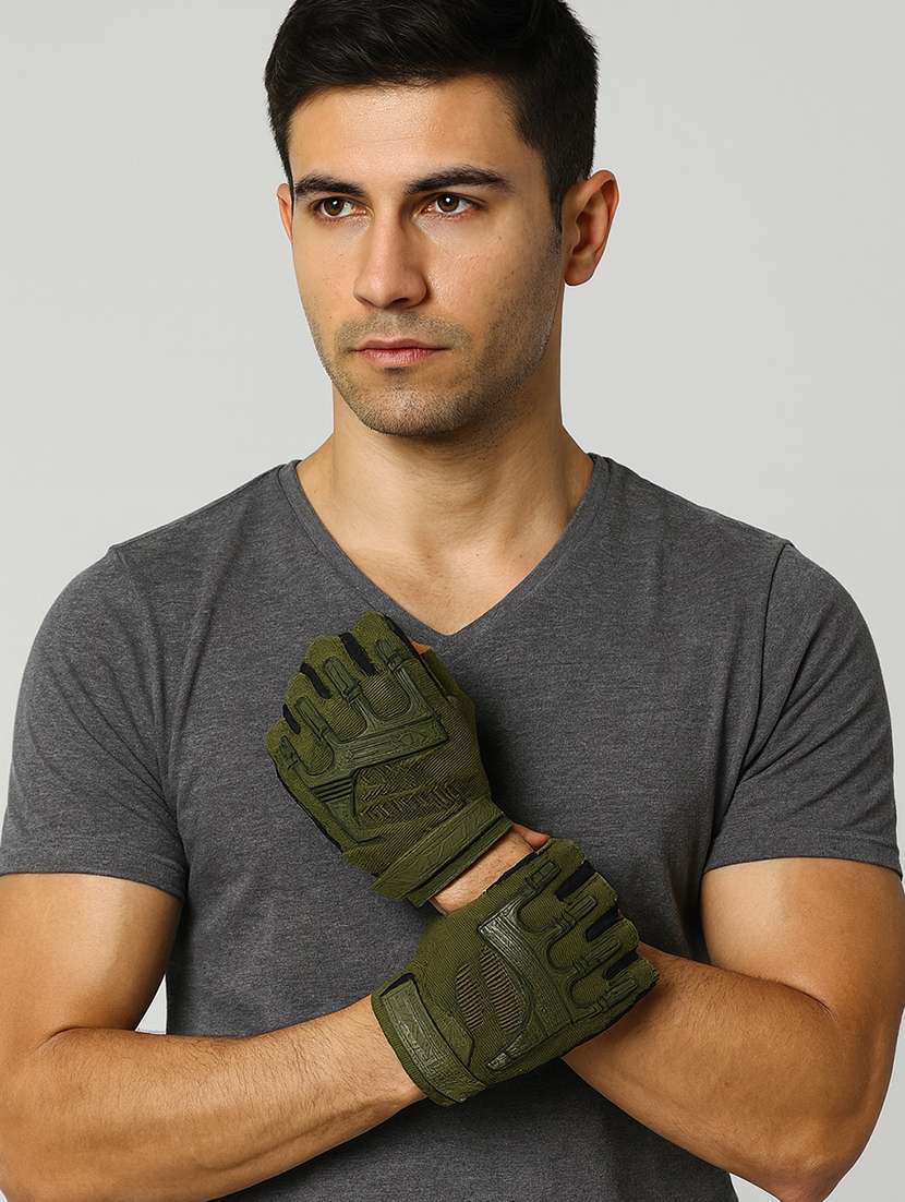 men pack of 2 half finger tactical gloves - 22239111 -  Standard Image - 1