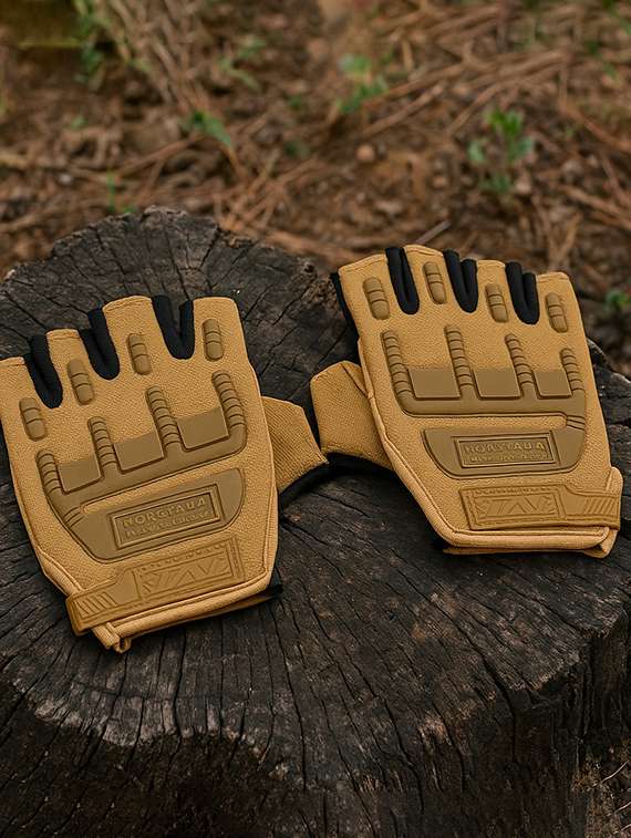 men pack of 2 half finger tactical gloves - 22239112 -  Standard Image - 1