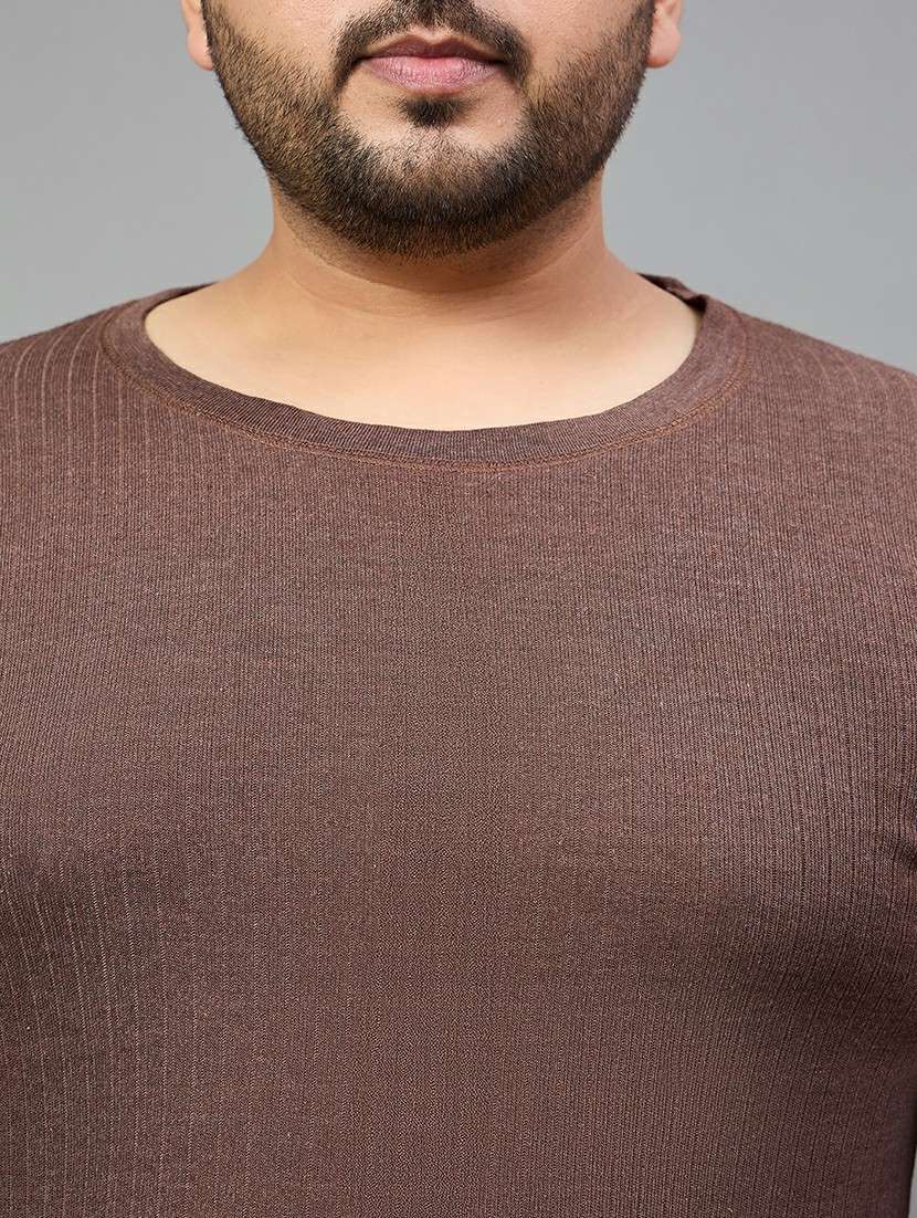 men solid full sleeve full length thermal set - 22239129 -  Standard Image - 4