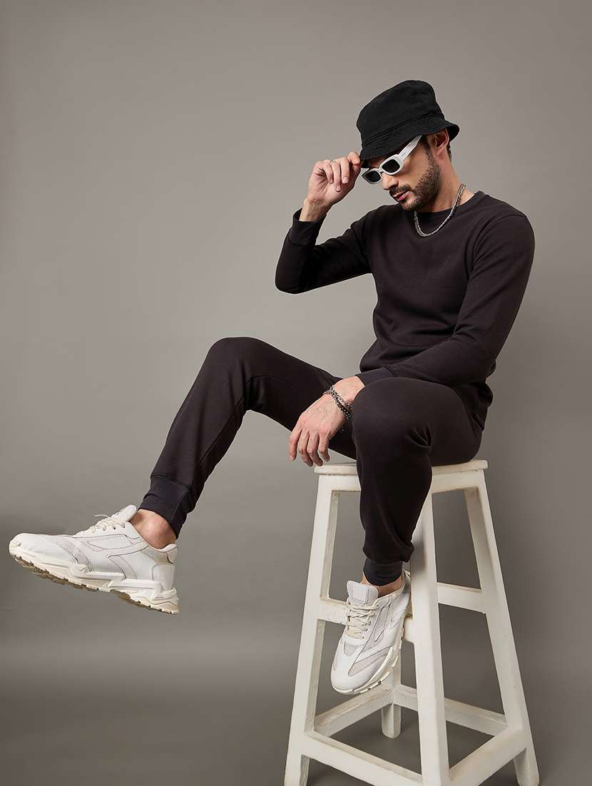 men solid full sleeve full length thermal set - 22239136 -  Standard Image - 1