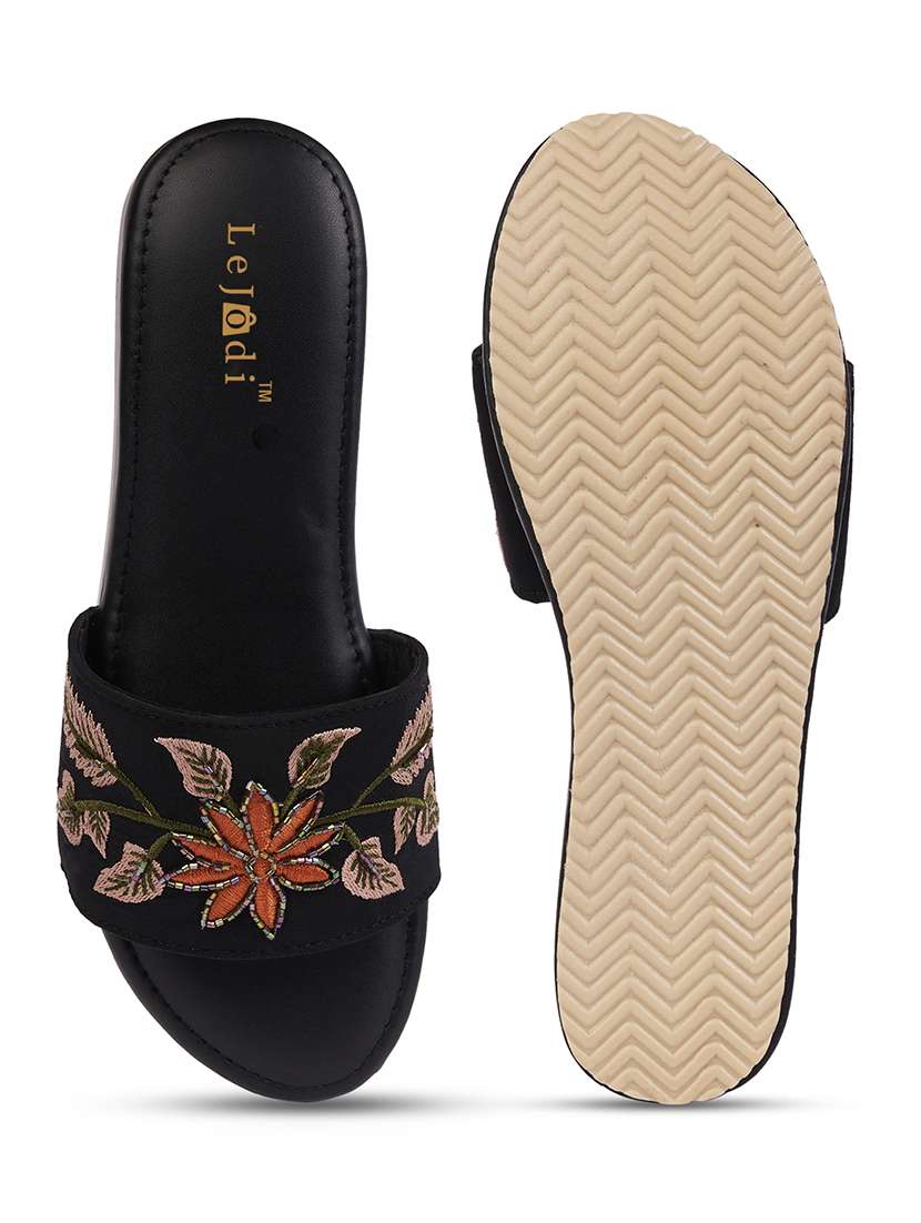 women embroidered slip on platform wedges - 22239310 -  Standard Image - 4