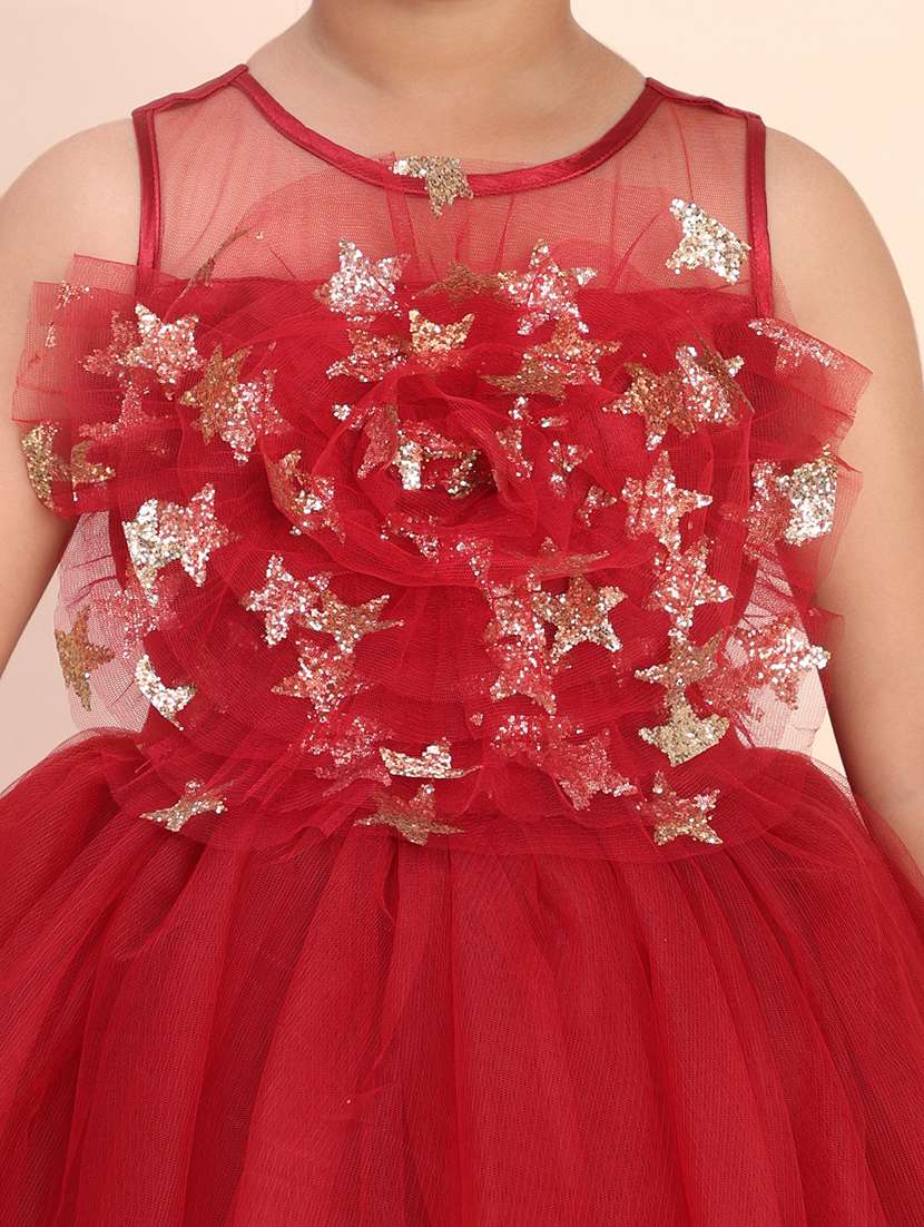 girls sequined sleeveless fit and flare dress - 22239530 -  Standard Image - 4