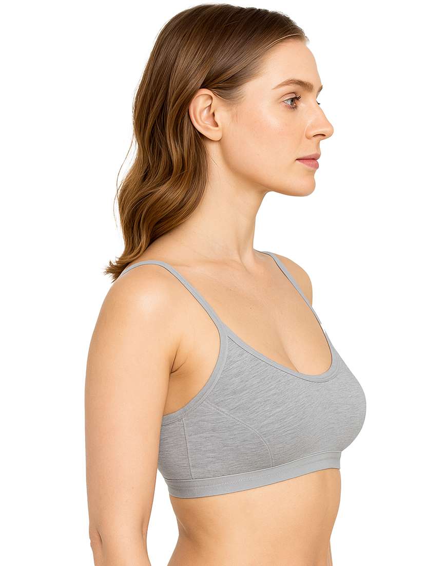 women solid full coverage sports bra - 22239583 -  Standard Image - 1