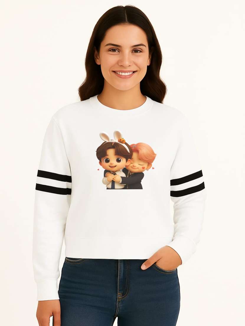 women pack of 2 printed long sleeve sweatshirt - 22239632 -  Standard Image - 1