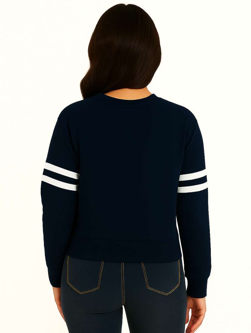 women pack of 2 printed long sleeve crop sweatshirt - 22239636 -  Standard Image - 1