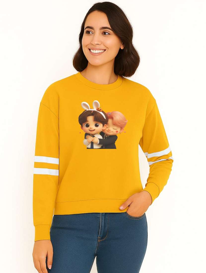 women pack of 2 printed long sleeve sweatshirt - 22239644 -  Standard Image - 1