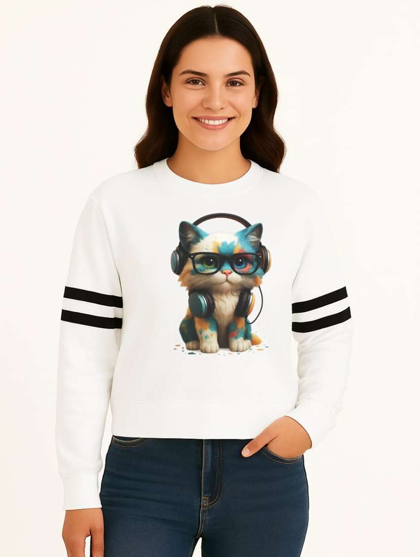 women pack of 2 printed long sleeve sweatshirt - 22239647 -  Standard Image - 1