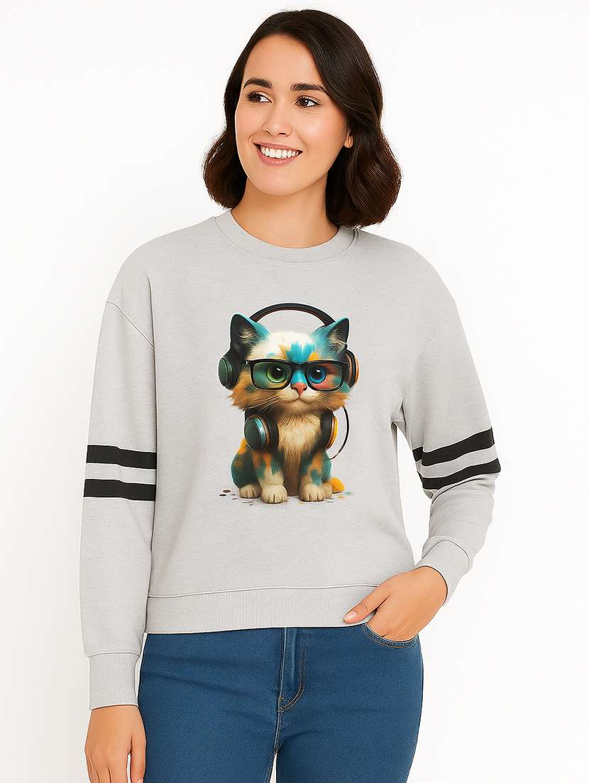 women pack of 2 printed long sleeve sweatshirt - 22239648 -  Standard Image - 1