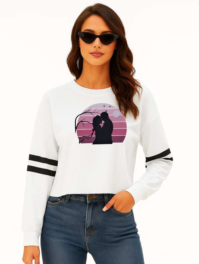 women pack of 2 printed long sleeve sweatshirt - 22239656 -  Standard Image - 1