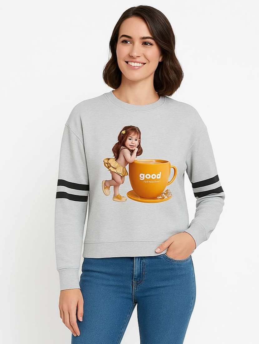 women pack of 2 printed long sleeve sweatshirt - 22239661 -  Standard Image - 1