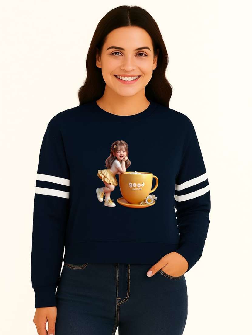 women pack of 2 printed long sleeve sweatshirt - 22239663 -  Standard Image - 1