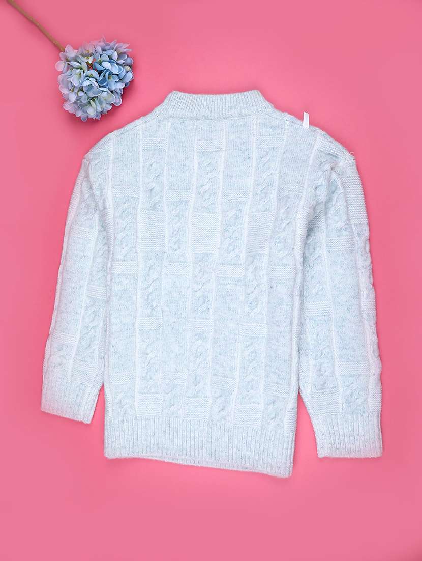 girls self designed long sleeve sweater - 22239991 -  Standard Image - 1