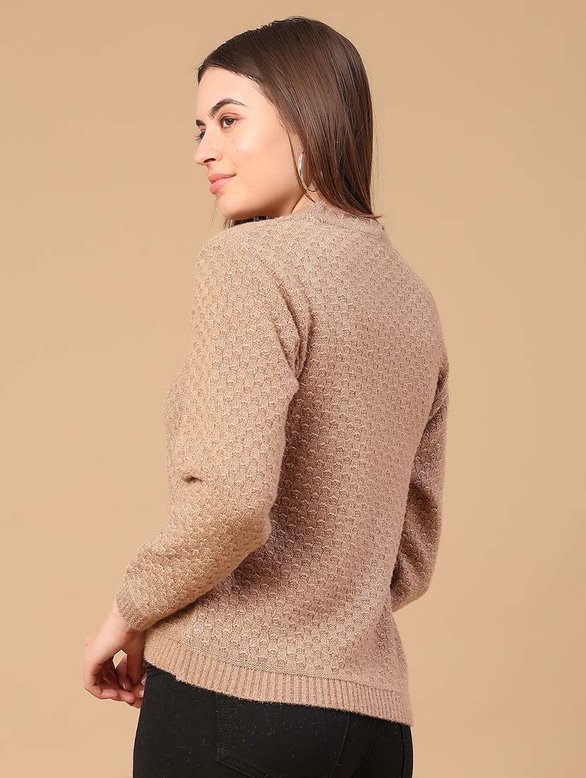 women self design long sleeve cardigan - 22240103 -  Standard Image - 4