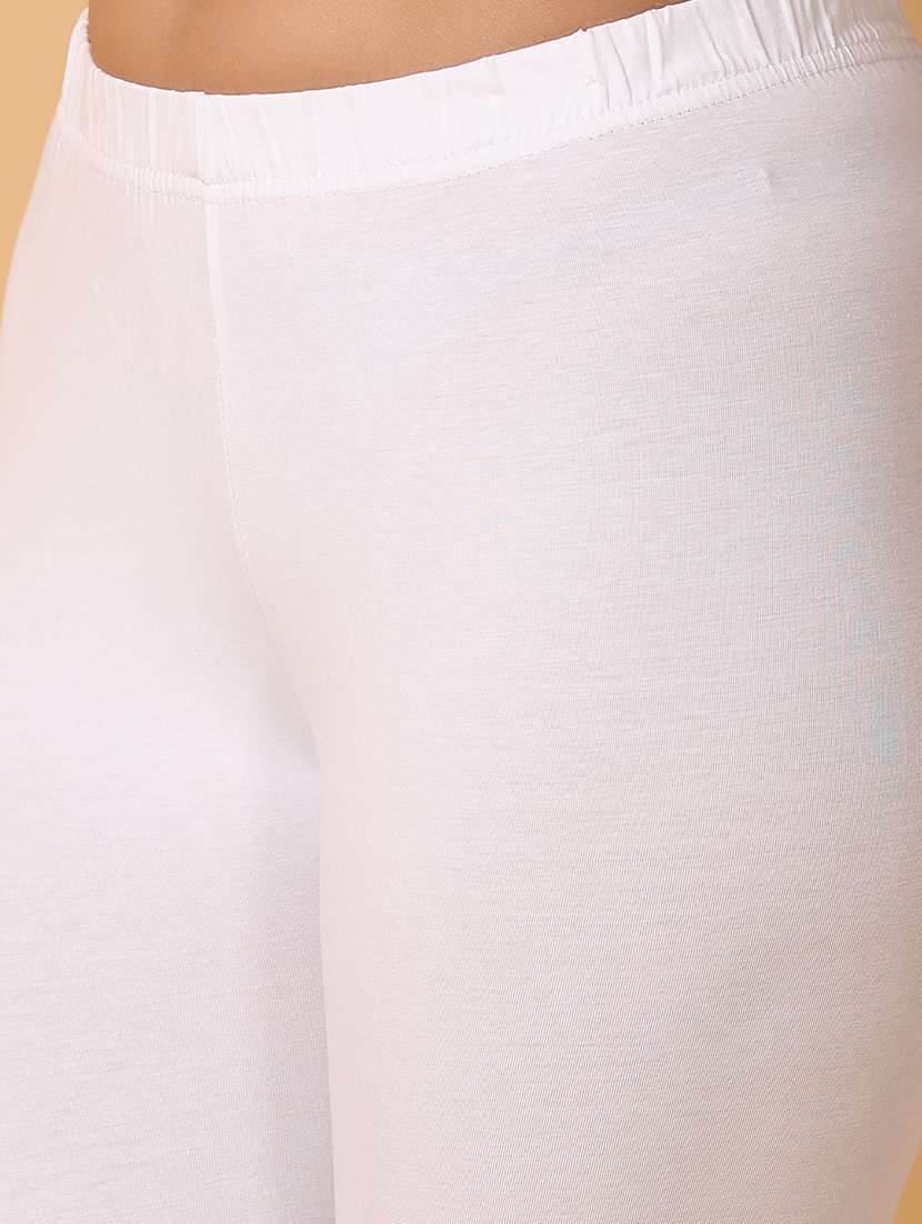 women solid mid rise legging - 22240335 -  Standard Image - 1
