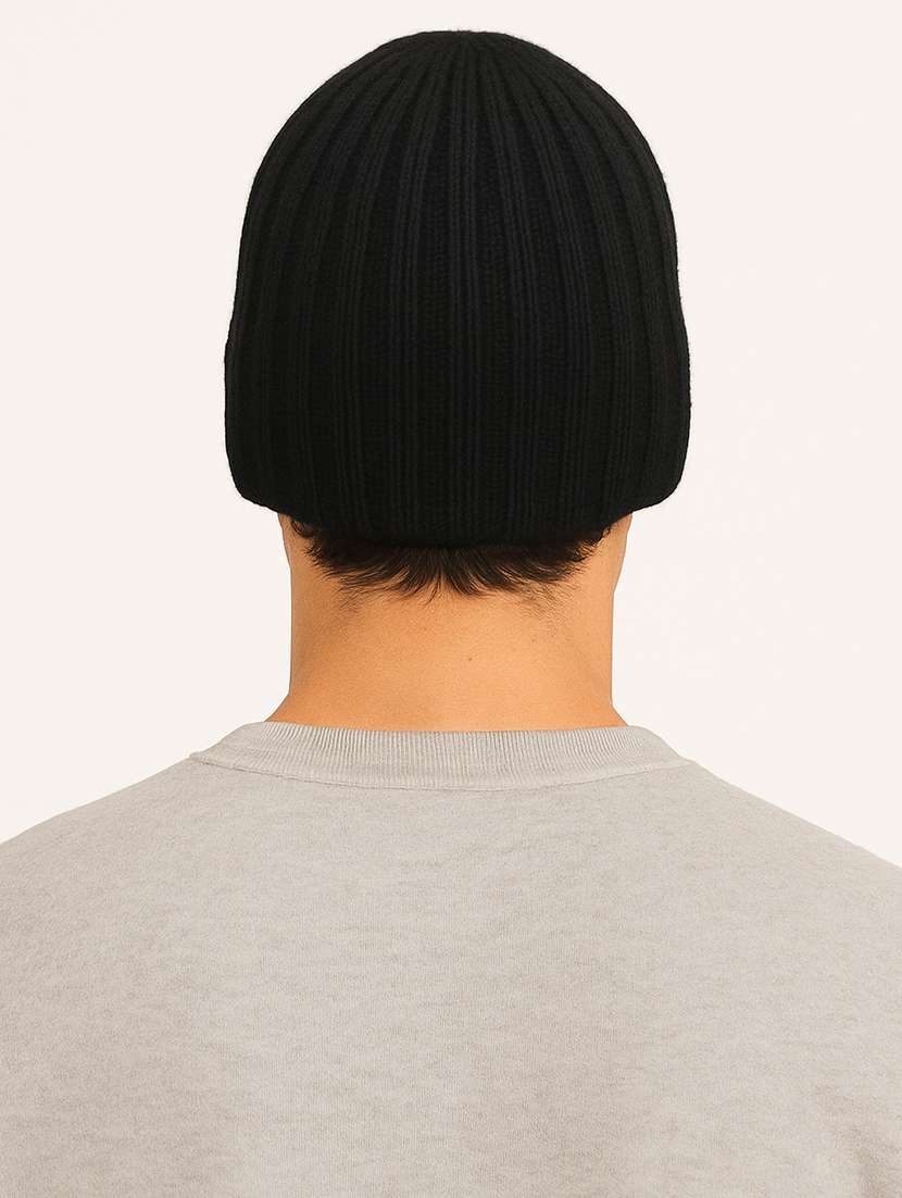 men solid ribbed knit winter beanie cap - 22240398 -  Standard Image - 1