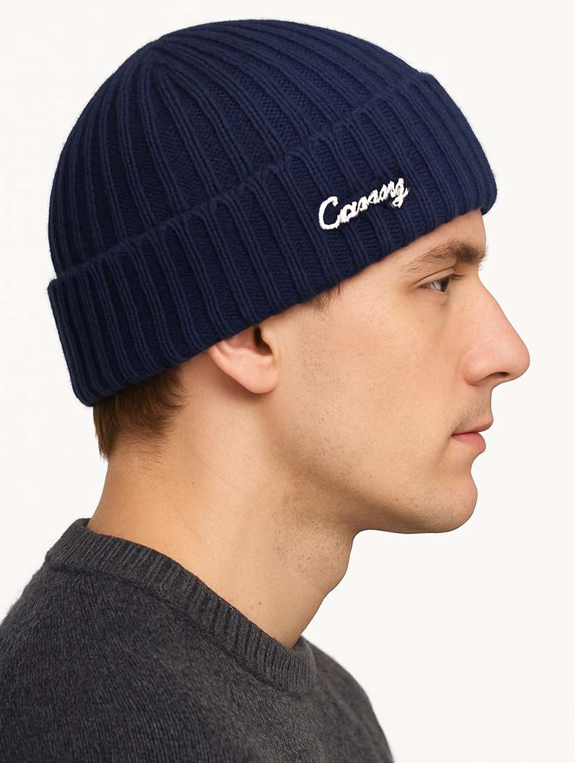 men solid ribbed knit winter beanie cap - 22240404 -  Standard Image - 1