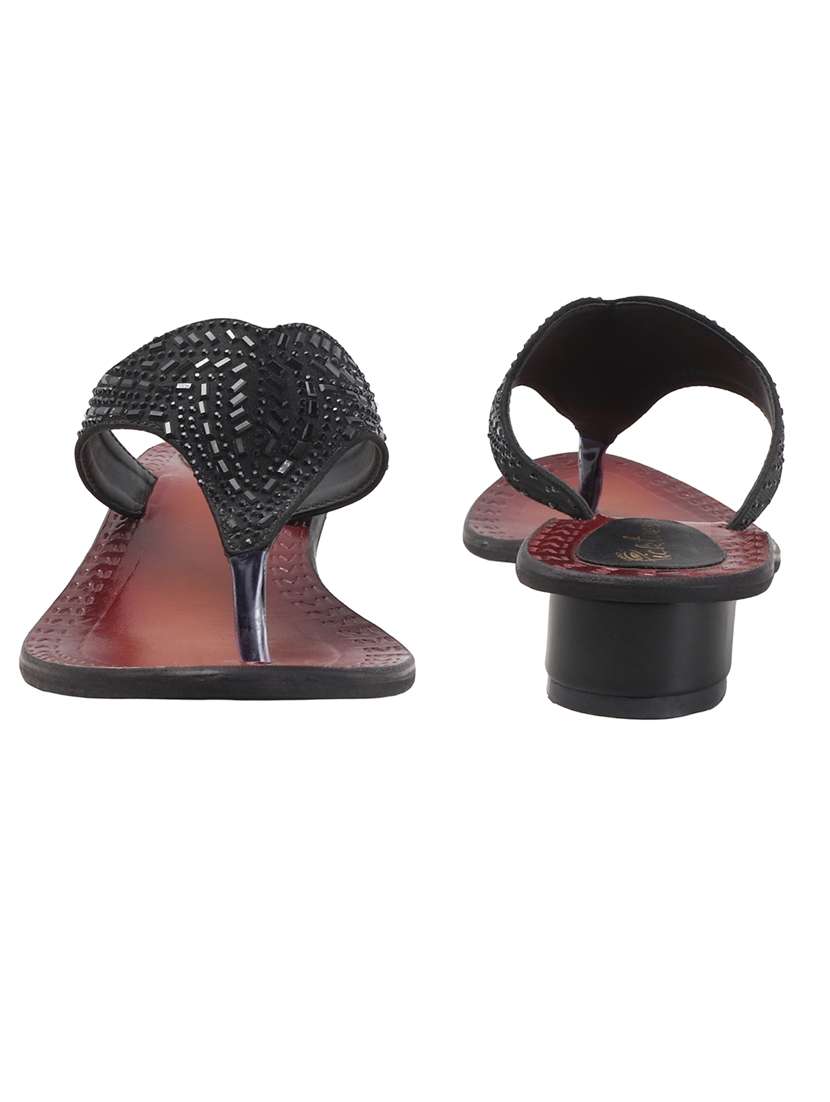 women embellished slip on sandal - 22240501 -  Standard Image - 4