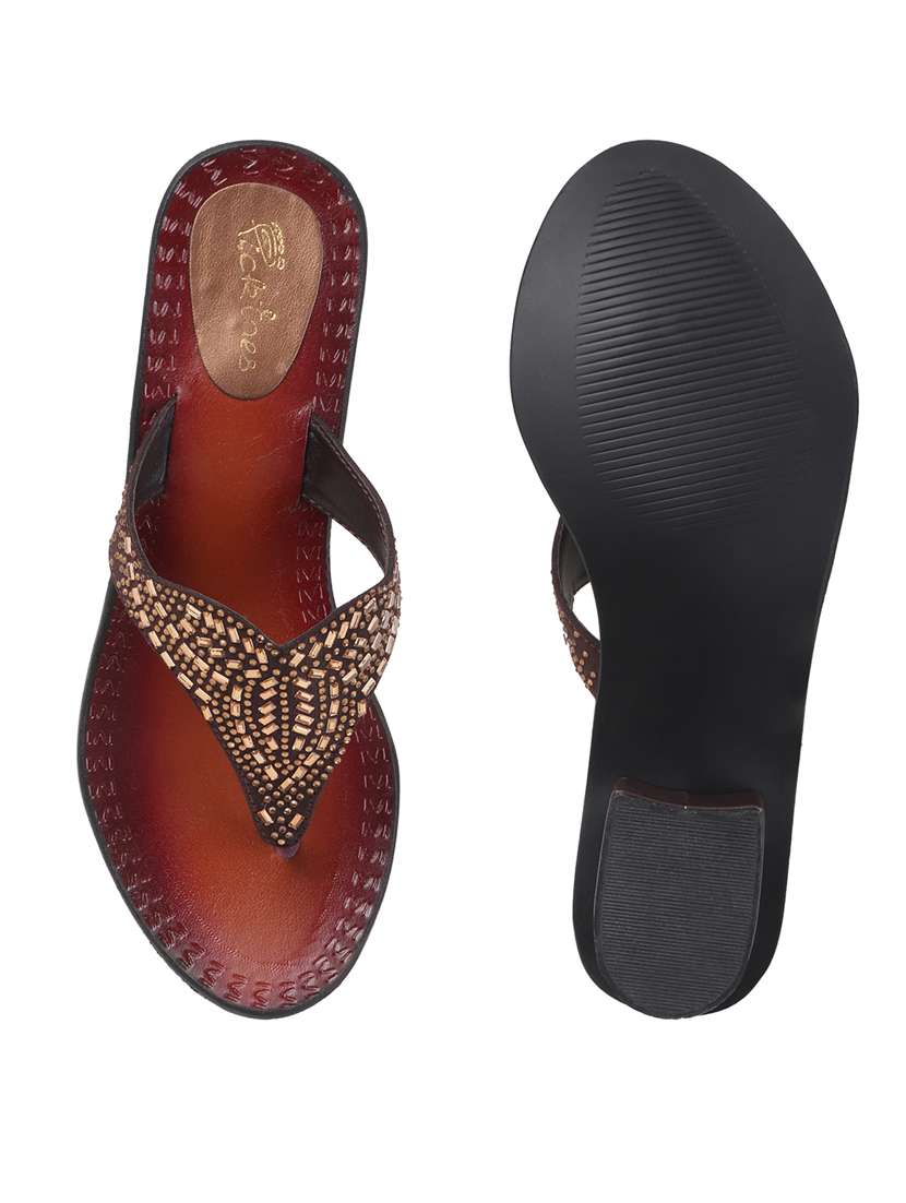 women embellished slip on sandal - 22240502 -  Standard Image - 4