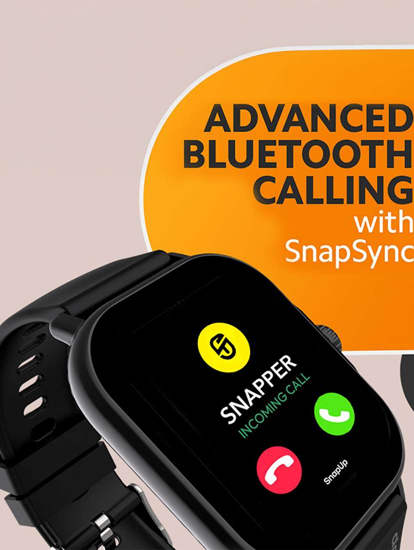 snapup turbo plus bluetooth calling smartwatch (black) - 22240507 -  Standard Image - 4