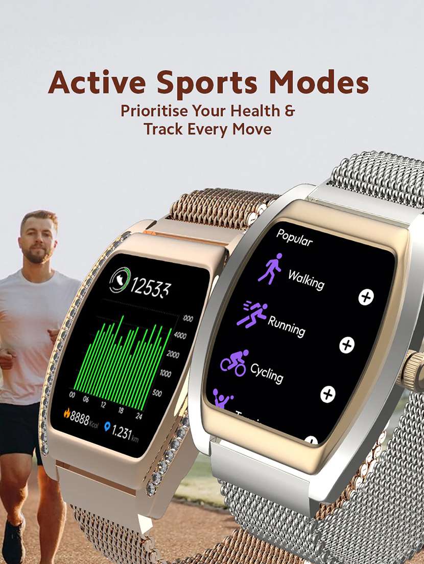 snapup regalia zenith bluetooth calling party wear smartwatch (gold blend) - 22240509 -  Standard Image - 4