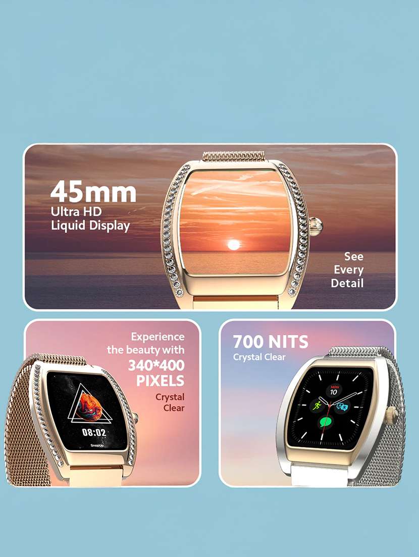 snapup regalia verve bluetooth calling party wear smartwatch (star struck) - 22240510 -  Standard Image - 1