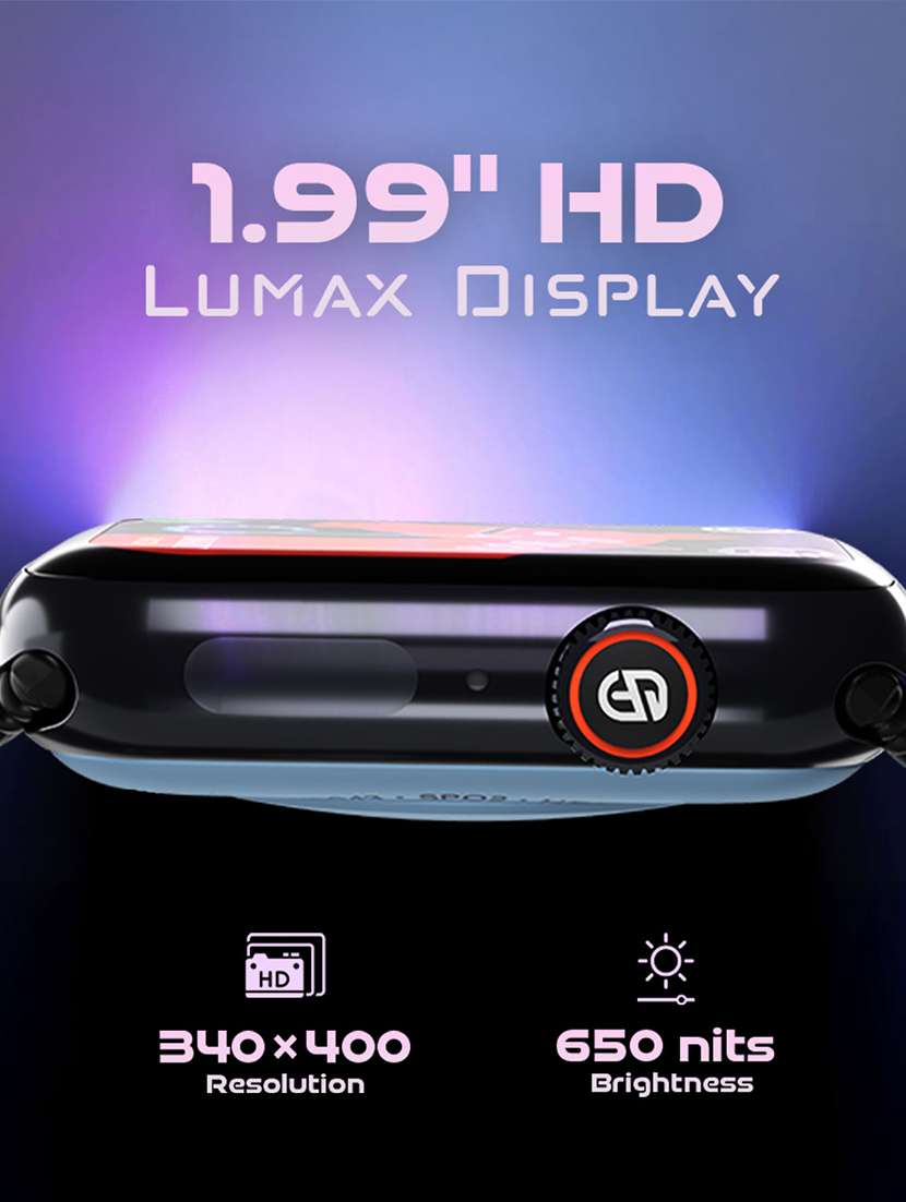 snapup connect max bluetooth calling smart watch (electric black) - 22240511 -  Standard Image - 4