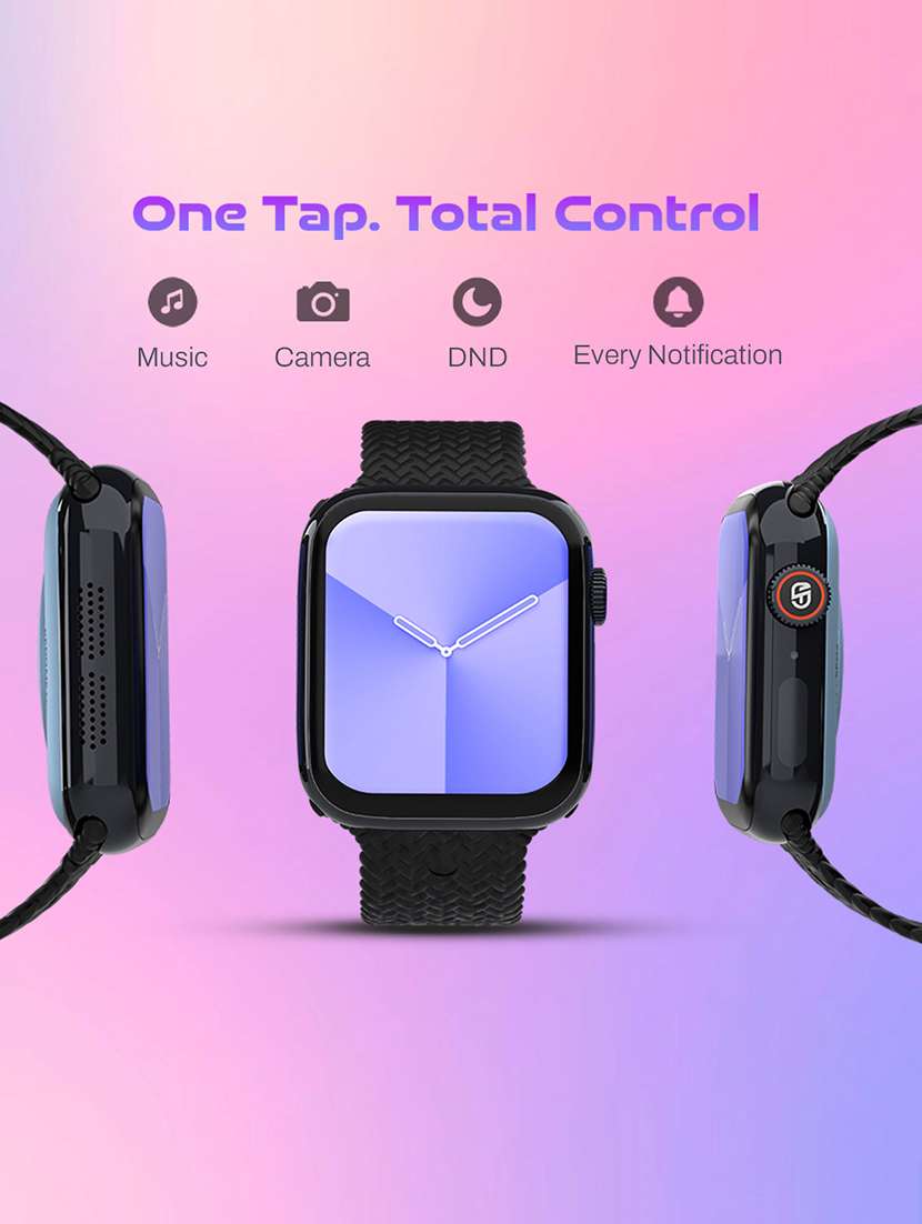 snapup connect max bluetooth calling smart watch (electric black) - 22240511 -  Standard Image - 6