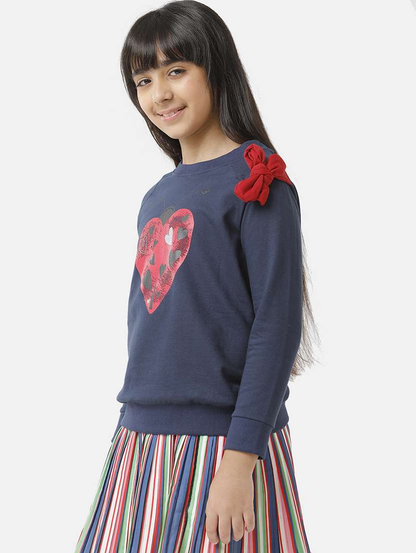 girls printed long sleeve sweatshirt - 22240512 -  Standard Image - 1