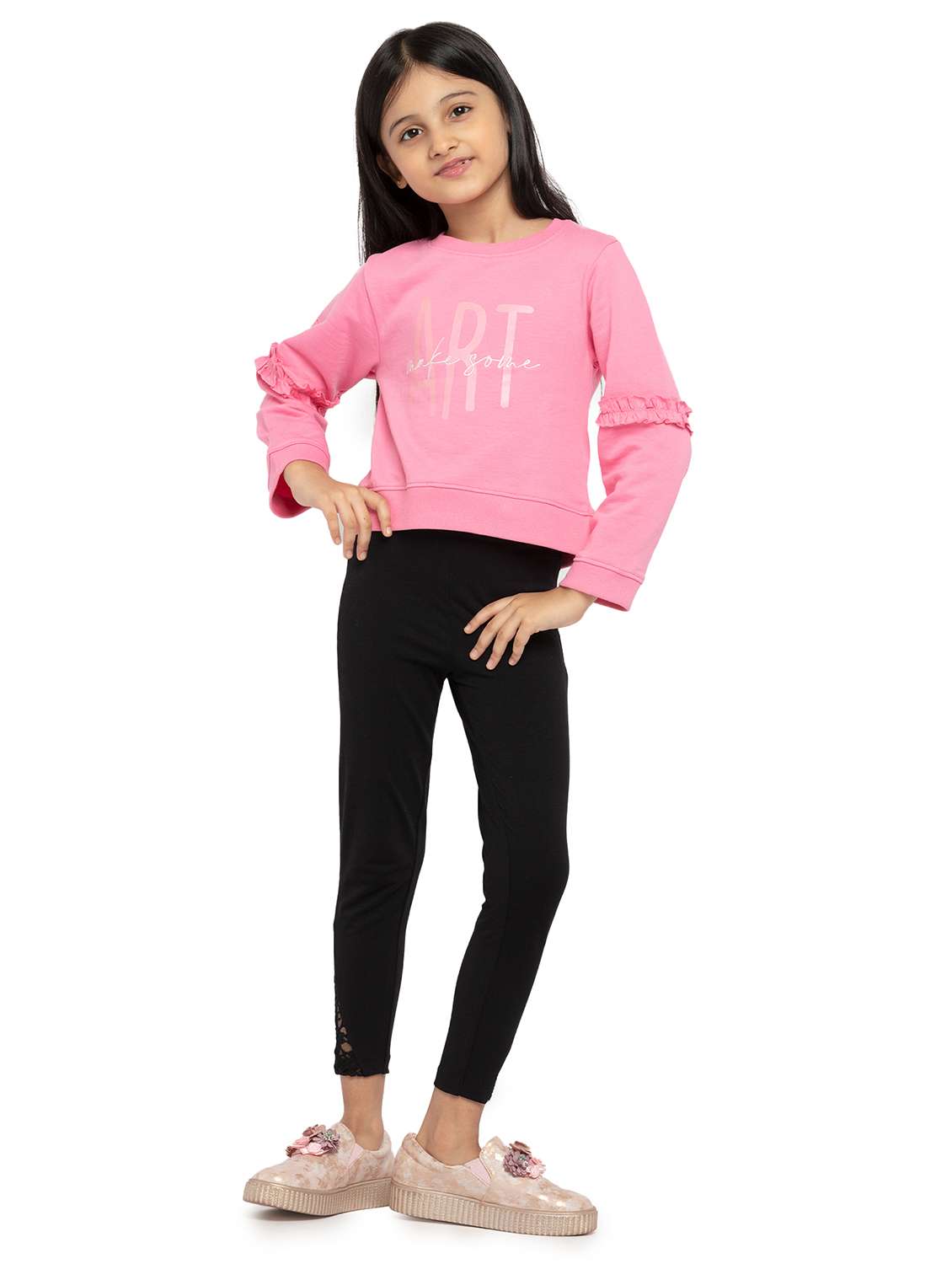 girls printed long sleeve sweatshirt - 22240515 -  Standard Image - 4
