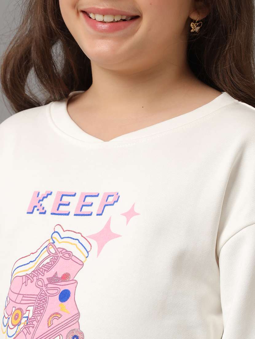 girls printed long sleeve sweatshirt - 22240527 -  Standard Image - 4