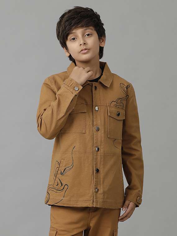boys long sleeve regular denim jacket