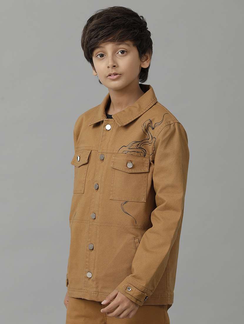 boys long sleeve regular denim jacket - 22240548 -  Standard Image - 1