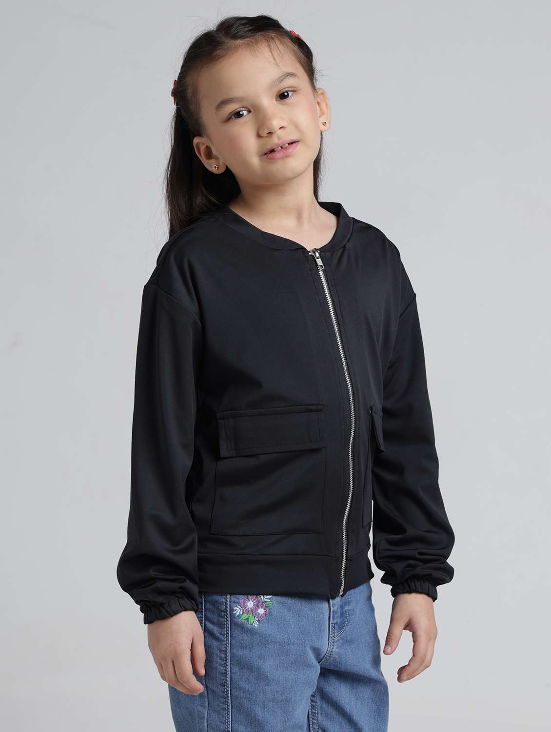 girls long sleeve bomber jacket - 22240555 -  Standard Image - 1
