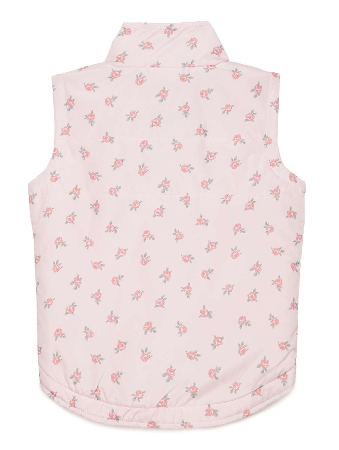 girls printed sleeveless quilted jacket - 22240561 -  Standard Image - 1