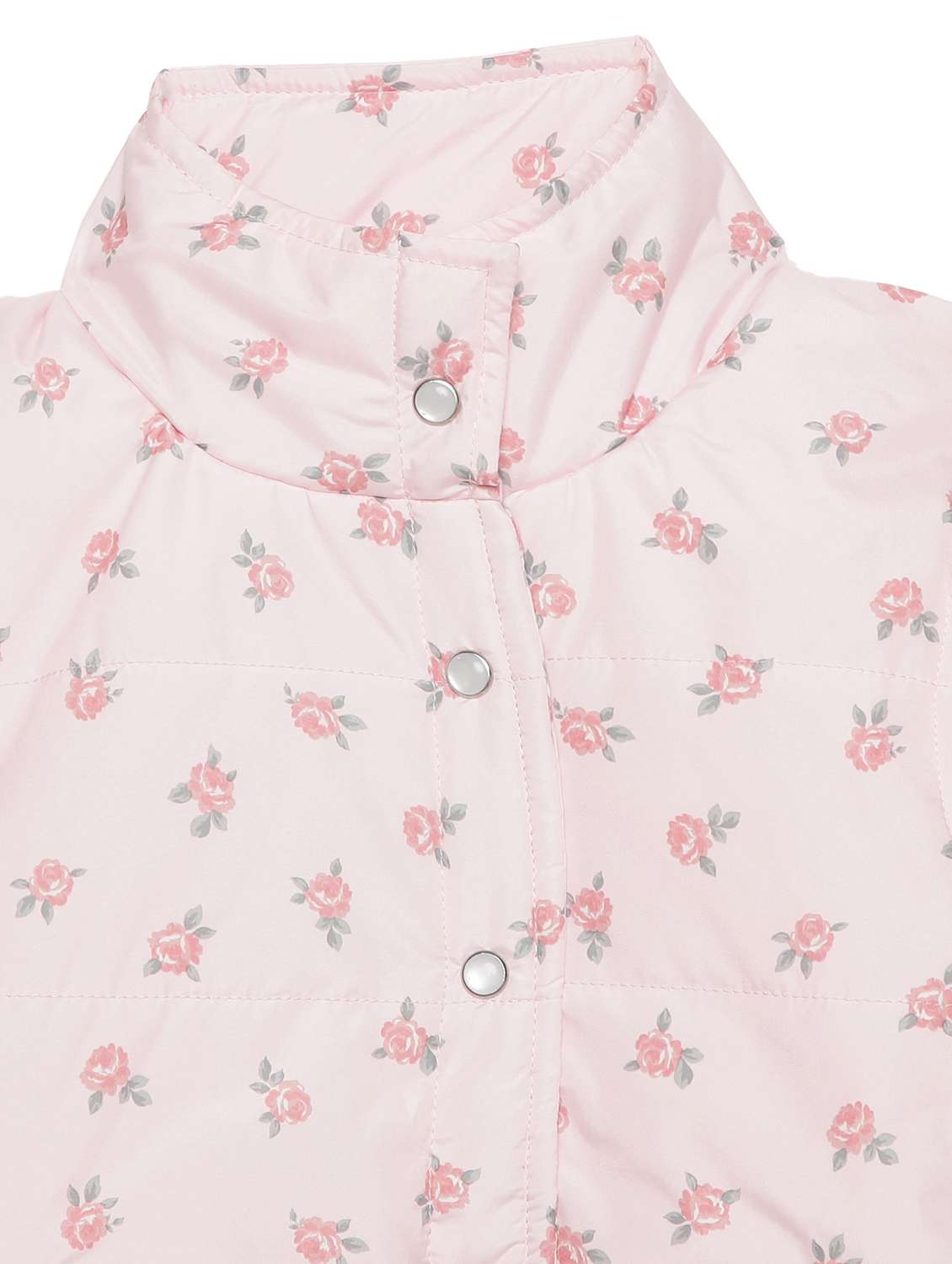 girls printed sleeveless quilted jacket - 22240561 -  Standard Image - 4