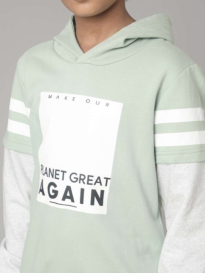 boys long sleeve hooded sweatshirt - 22240591 -  Standard Image - 4