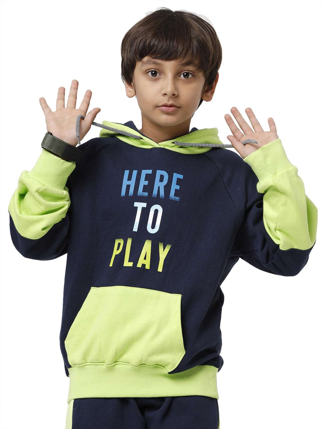 boys long sleeve hooded sweatshirt - 22240596 -  Standard Image - 1