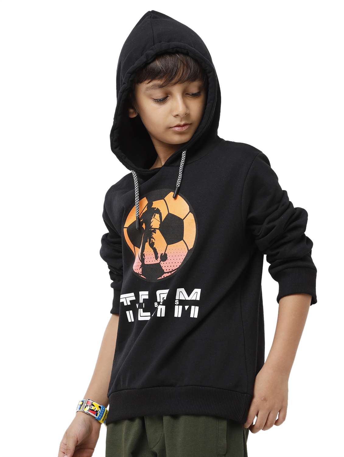 boys long sleeve hooded sweatshirt - 22240598 -  Standard Image - 1