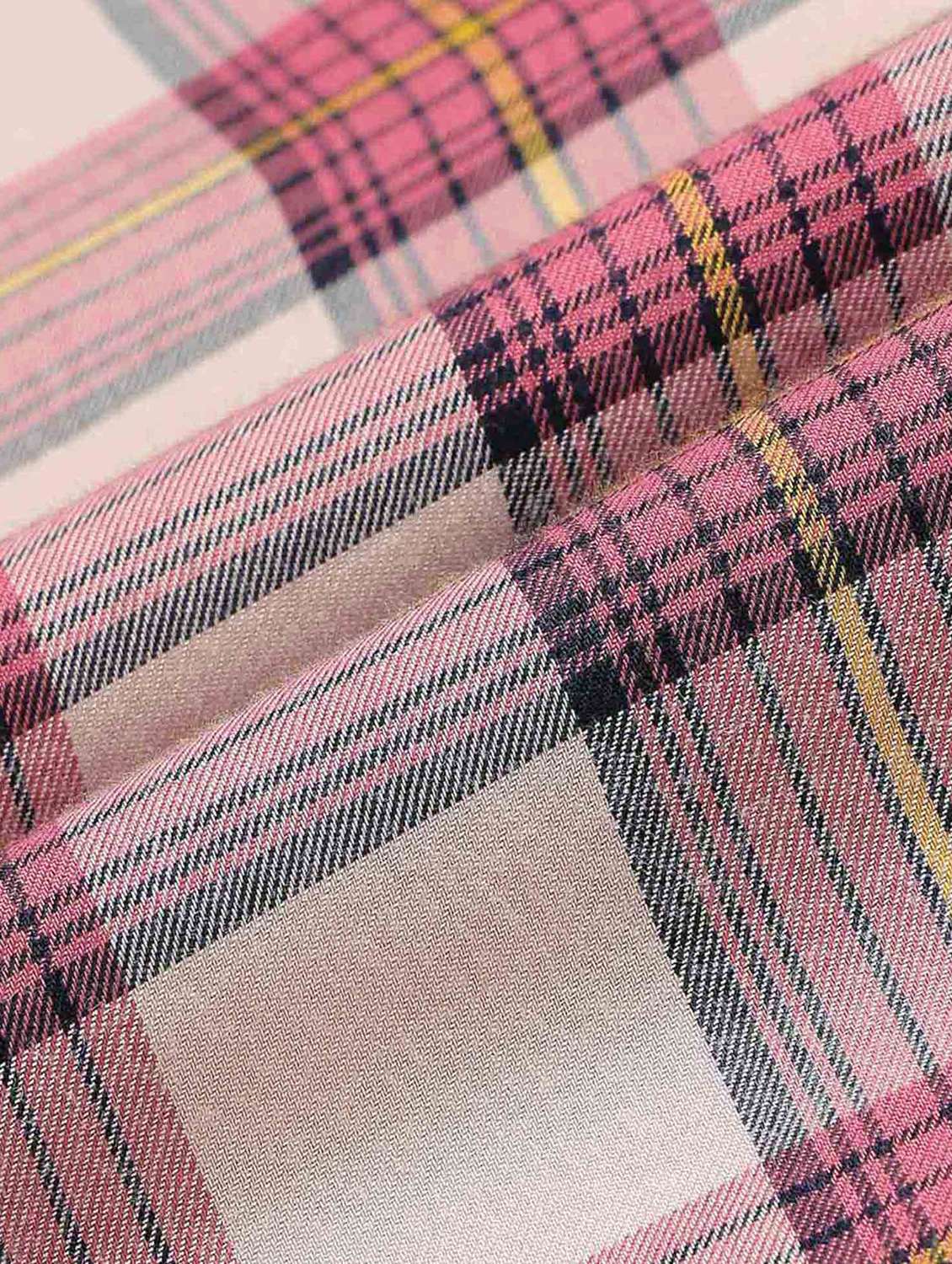 men checkered long sleeve slim fit casual shirt - 22240604 -  Standard Image - 4