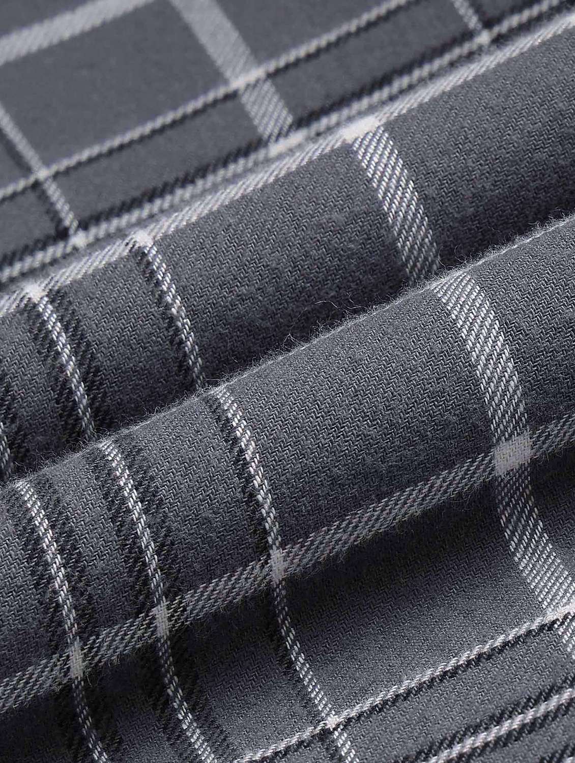 men checkered long sleeve slim fit casual shirt - 22240609 -  Standard Image - 4