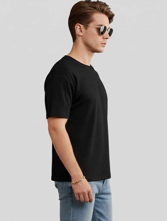 men self design short sleeve regular fit t-shirt - 22240638 -  Standard Image - 1