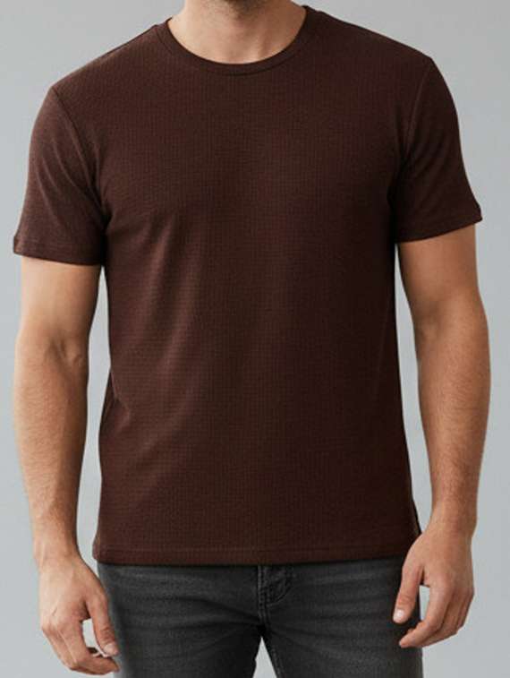 men self design short sleeve regular fit t-shirt - 22240640 -  Standard Image - 4