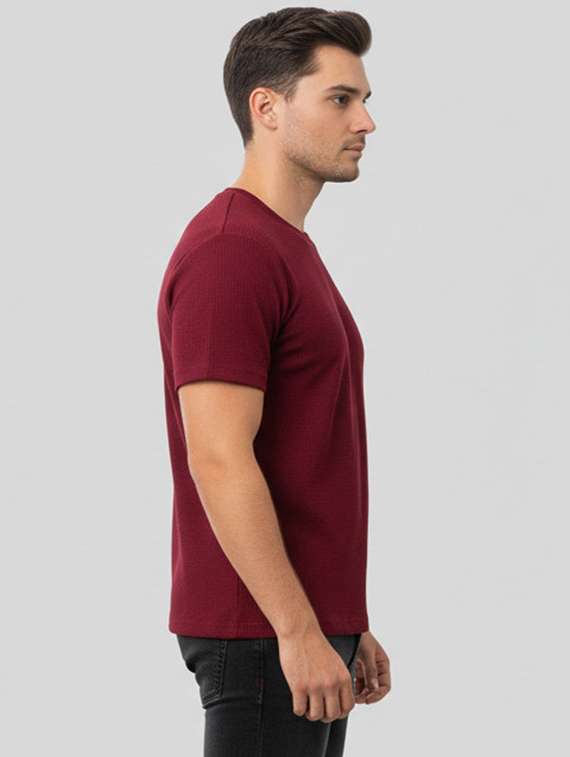 men self design short sleeve regular fit t-shirt - 22240642 -  Standard Image - 1